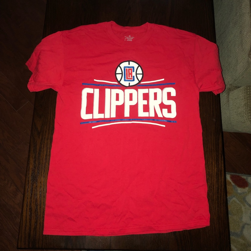 Adidas Red Clippers T Shirt Medium